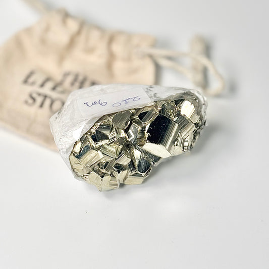Peruvian Pyrite Cluster – 210g -Golden Brilliance & Striking Presence
