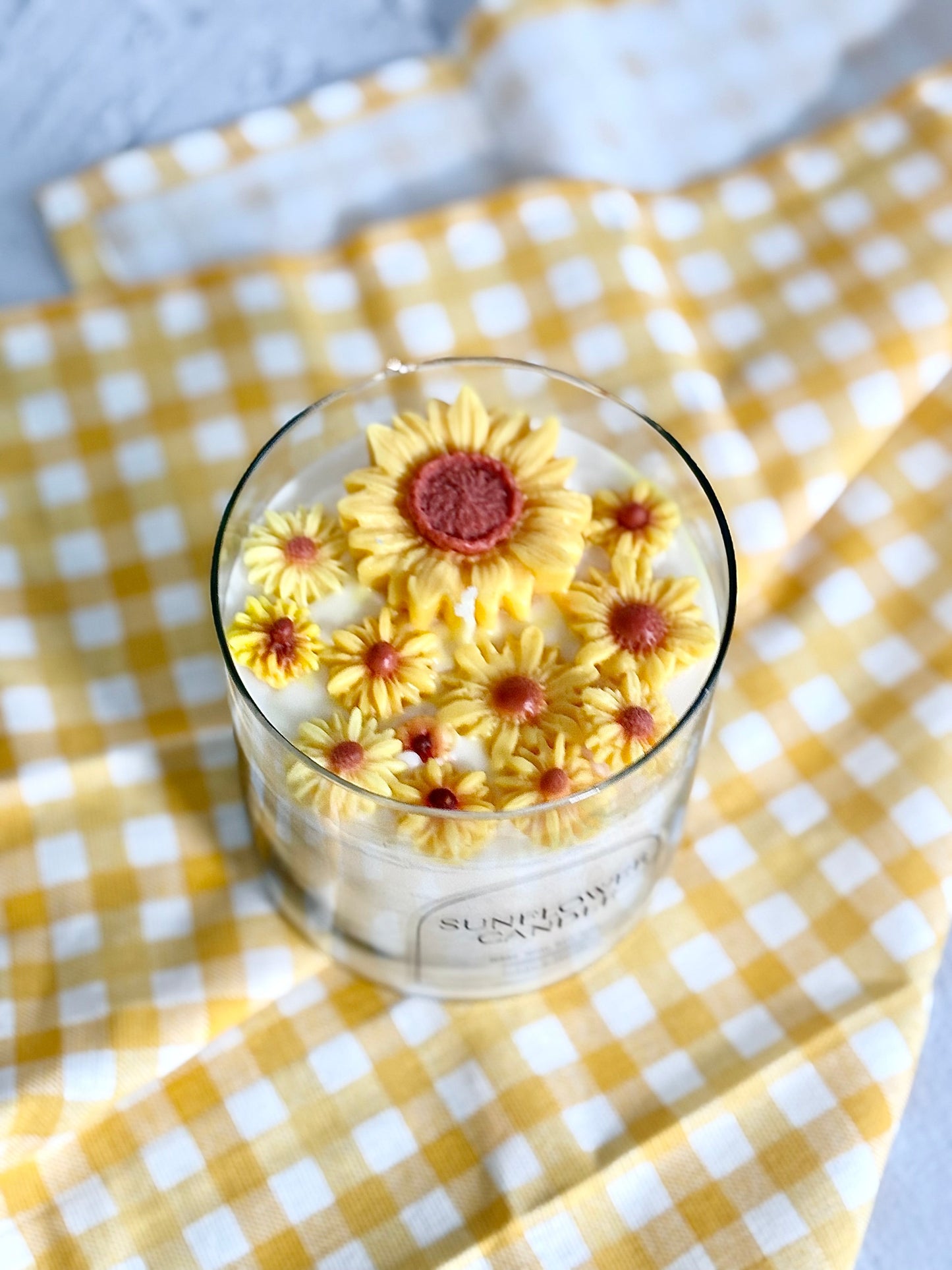Sunflower Soy Wax Decorative Jar Scented Candle