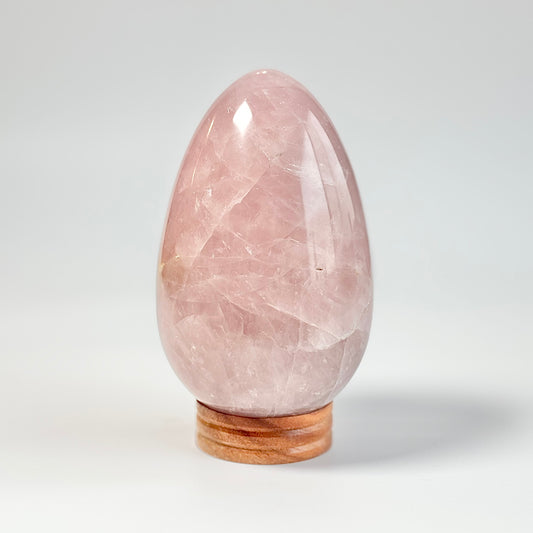 Rose Quartz Large Egg Carving – 1.3 Kg | Stone of Love & Self Love