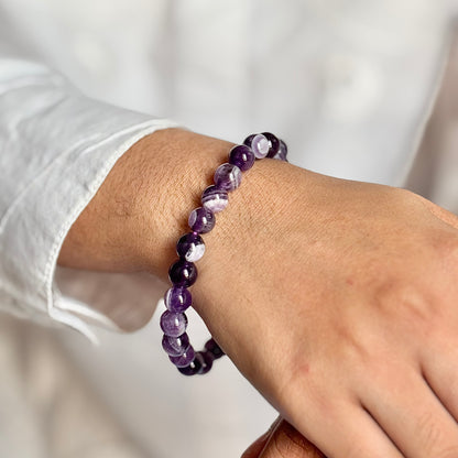 Dream Amethyst Bead Bracelet - 8mm | Deep Meditation & Lucid Dreaming