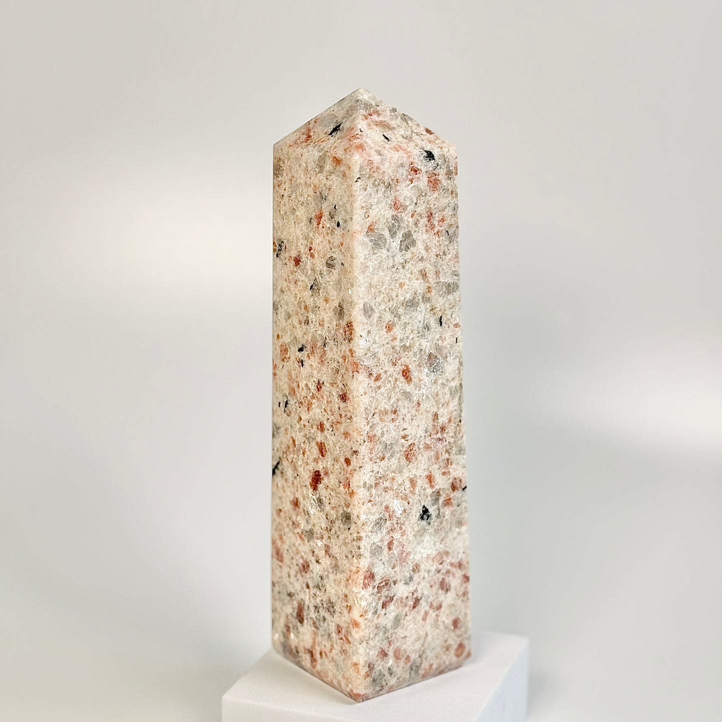 Sunstone Four-Facet Tower – 1910 Gm - Ignit Joy • Embrace Confidence • Manifest Positivity