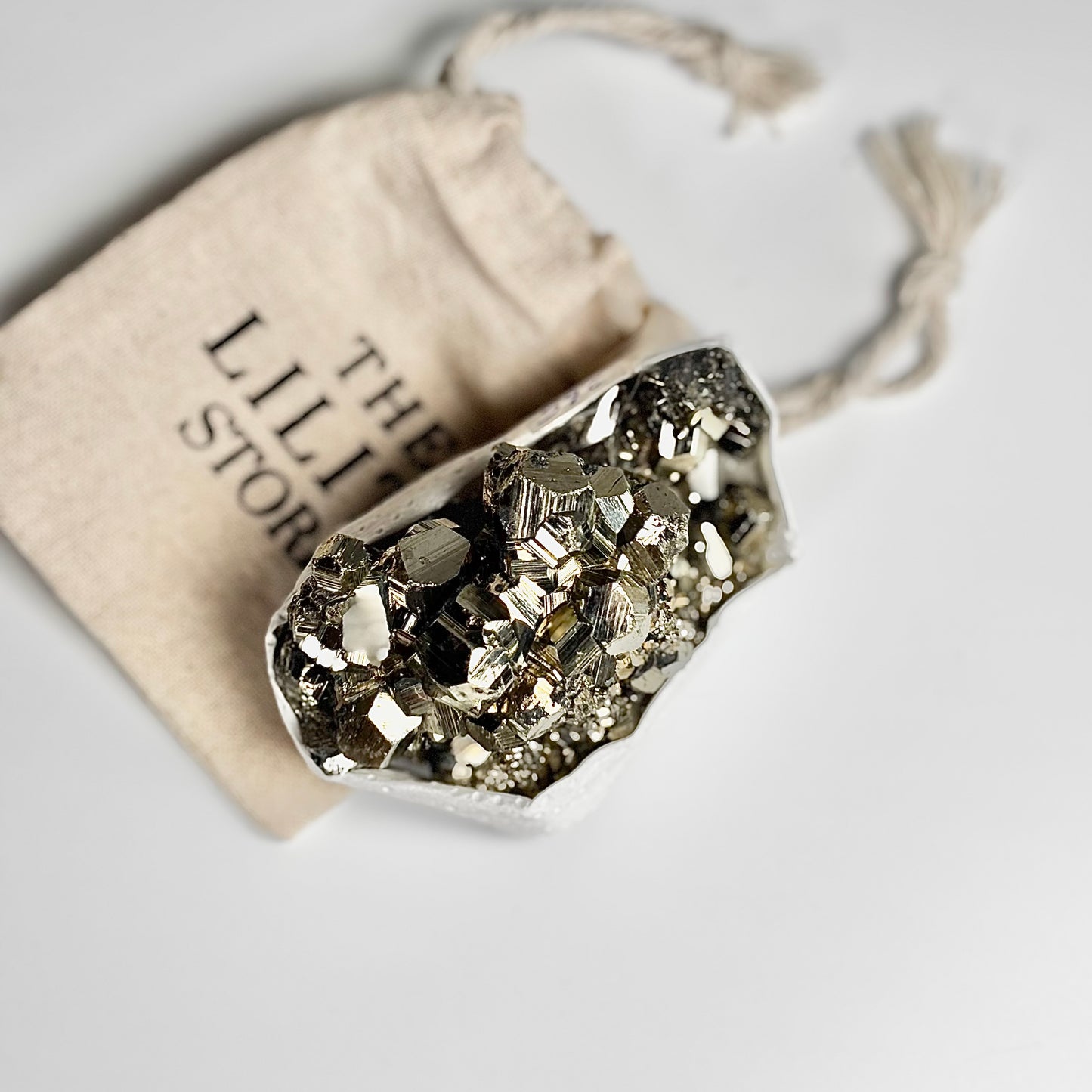 Peruvian Pyrite Cluster – 265g -Golden Brilliance & Striking Presence