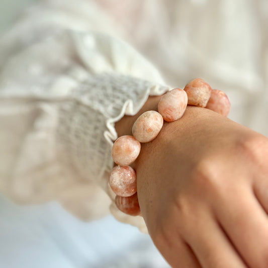 Sunstone Tumbled Bracelet | Stone of Stability & Personal Strength