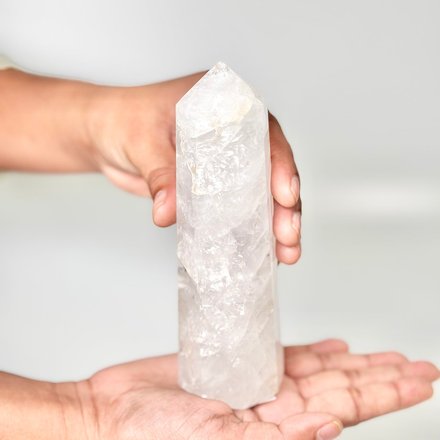 Eight Facet Clear Quartz Tower - 410g – Infinite Energy, Clarity & Manifestation