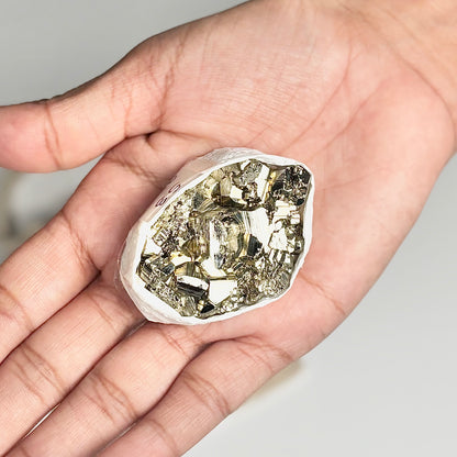 Peruvian Pyrite Cluster – 53g - Golden Brilliance & Striking Presence