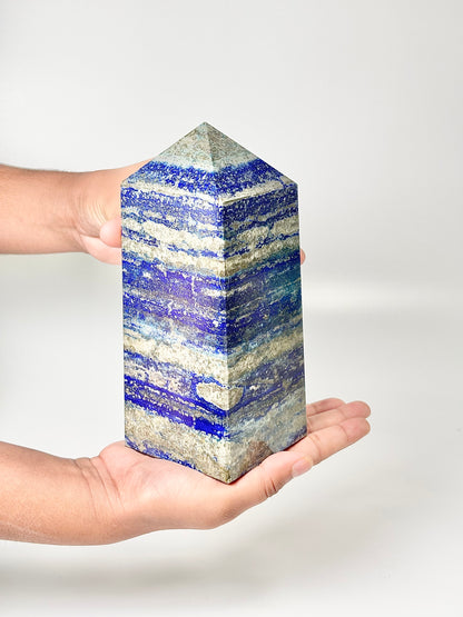Four Facet Lapis Lazuli Tower – 2kg - Truth, Wisdom & Inner Power