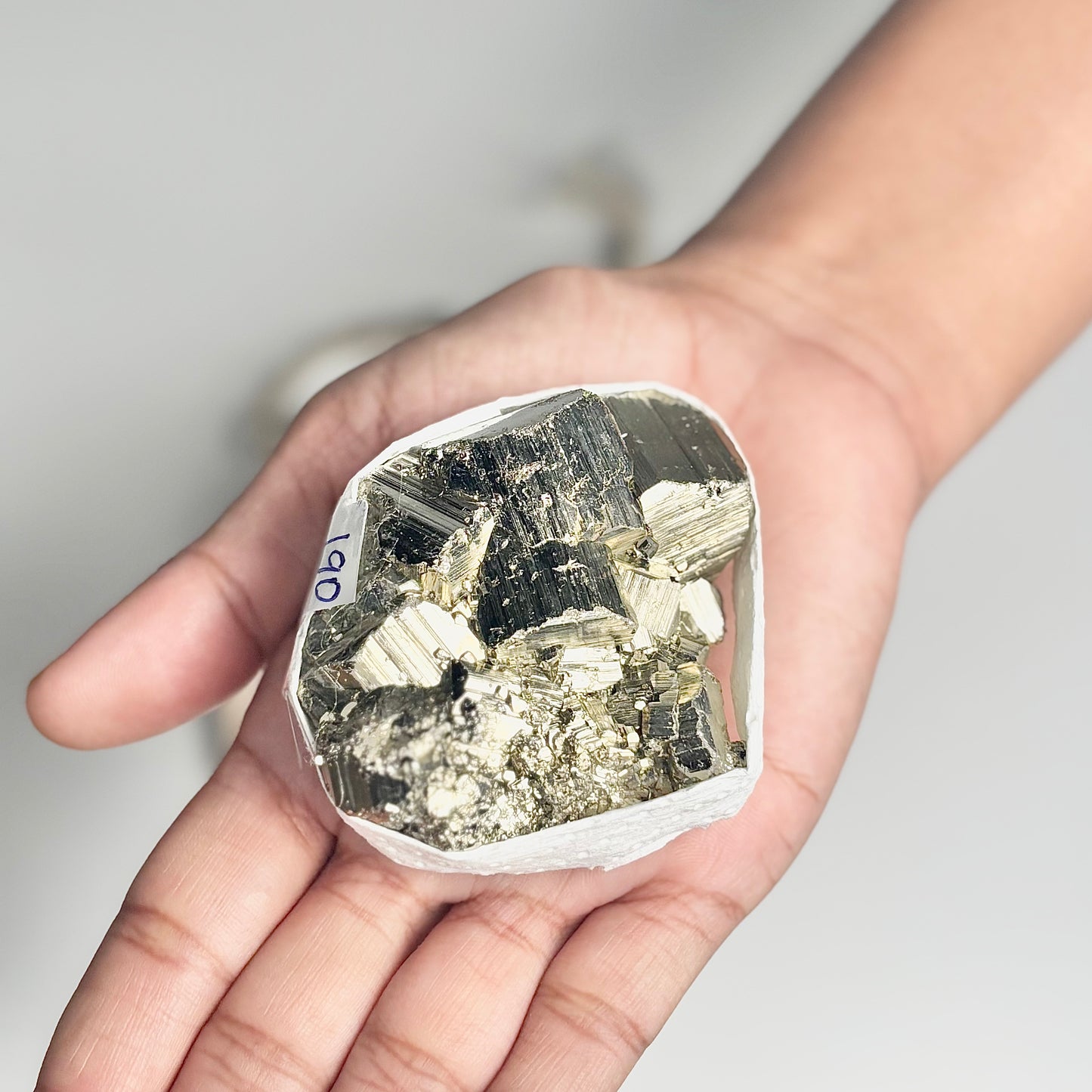 Peruvian Pyrite Cluster – 190g - Golden Brilliance & Striking Presence