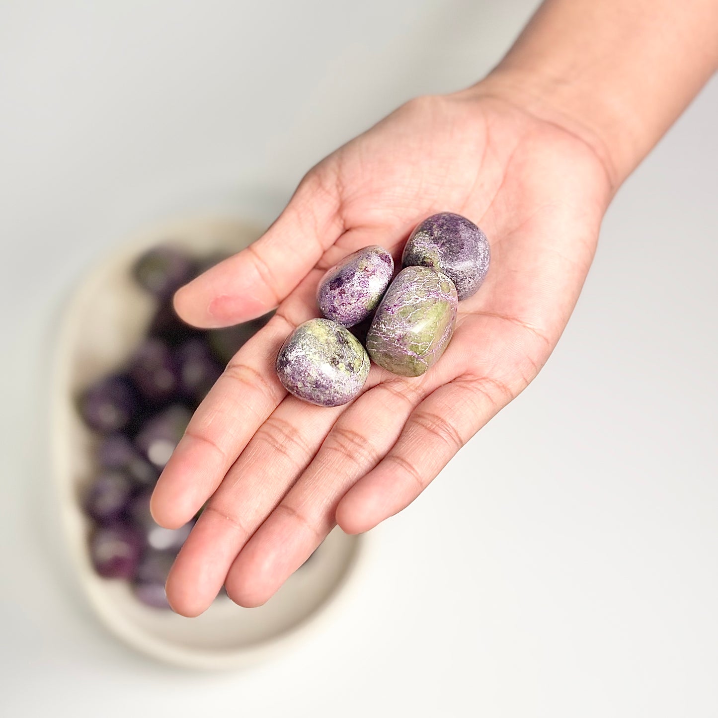 Stichtite Tumble Stone – Heart Healing & Spiritual Awakening Release the Past • Embrace Inner Peace • Awaken Intuition