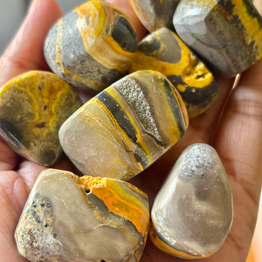 Bumblebee Jasper - Removes Barriers, Enhances communication & Helps in Expressing Spiritual Gifts