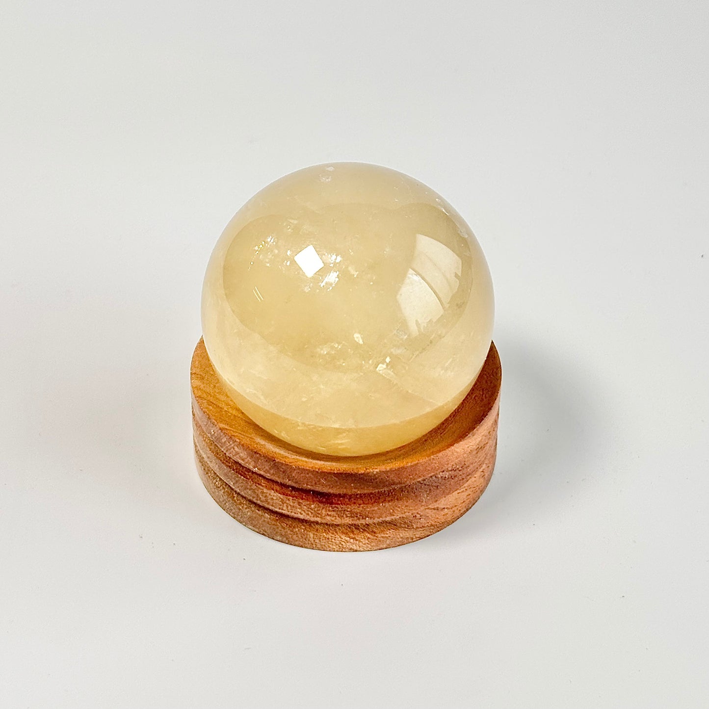 Yellow Calcite Sphere | Helps connect with Spirit Guides