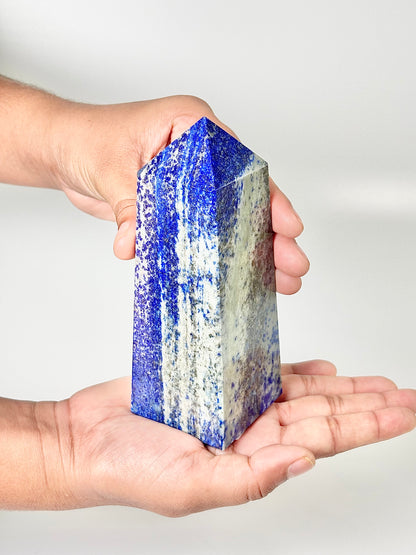 Four Facet Lapis Lazuli Tower – 600g - Truth, Wisdom & Inner Power