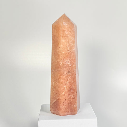 Red Aventurine Six-Facet Tower – 767g - Boost Vitality • Spark Motivation • Manifest with Confidence