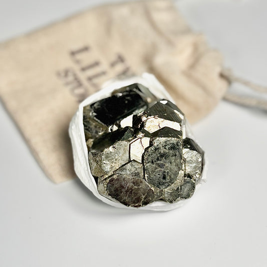 Peruvian Pyrite Cluster – 170g -Golden Brilliance & Striking Presence