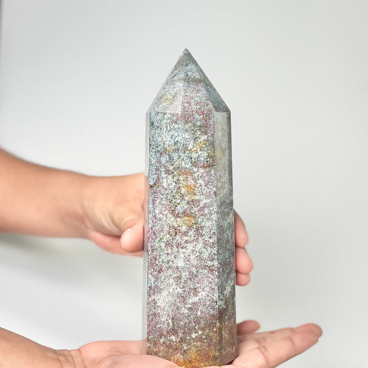Eight Facet Ruby in Kyanite Tower – 1.2kg -Distinctive Colour & Balanced Form