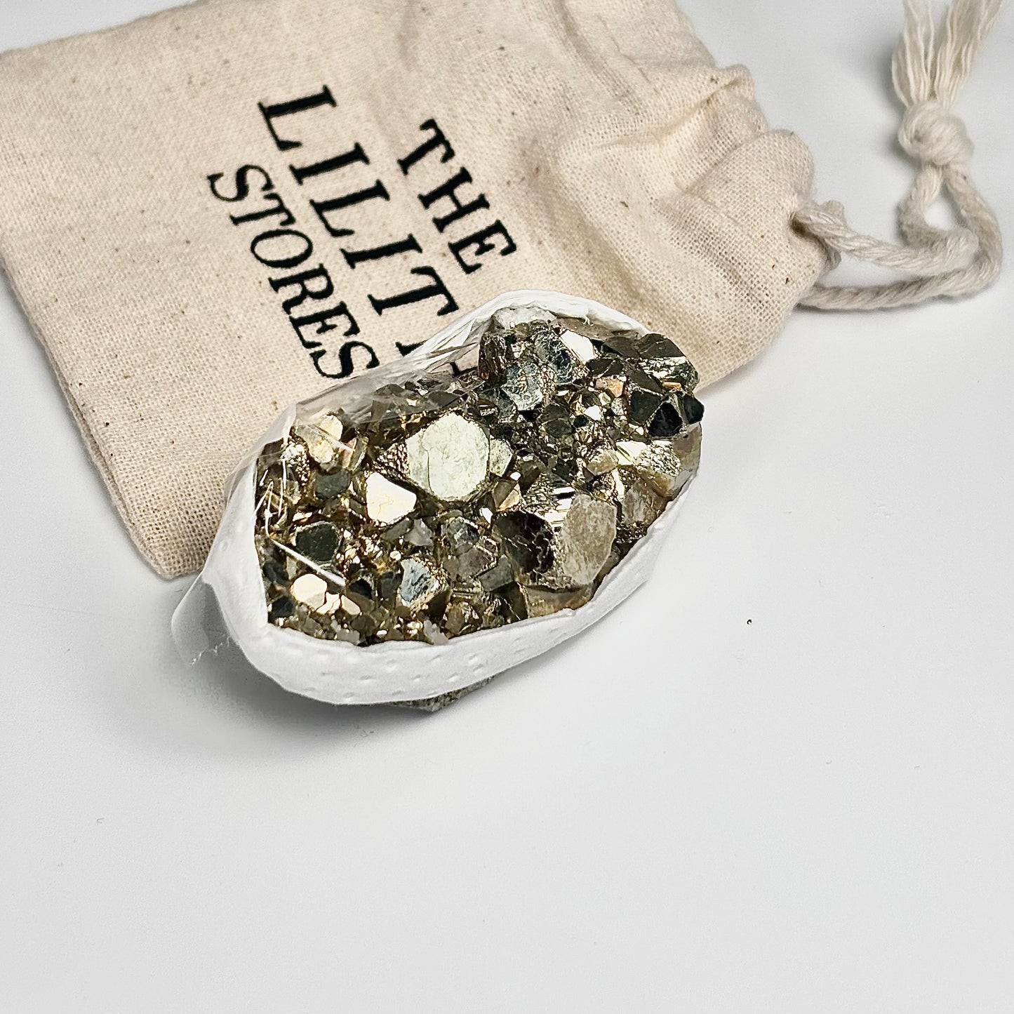 Peruvian Pyrite Cluster – 107g -Golden Brilliance & Striking Presence