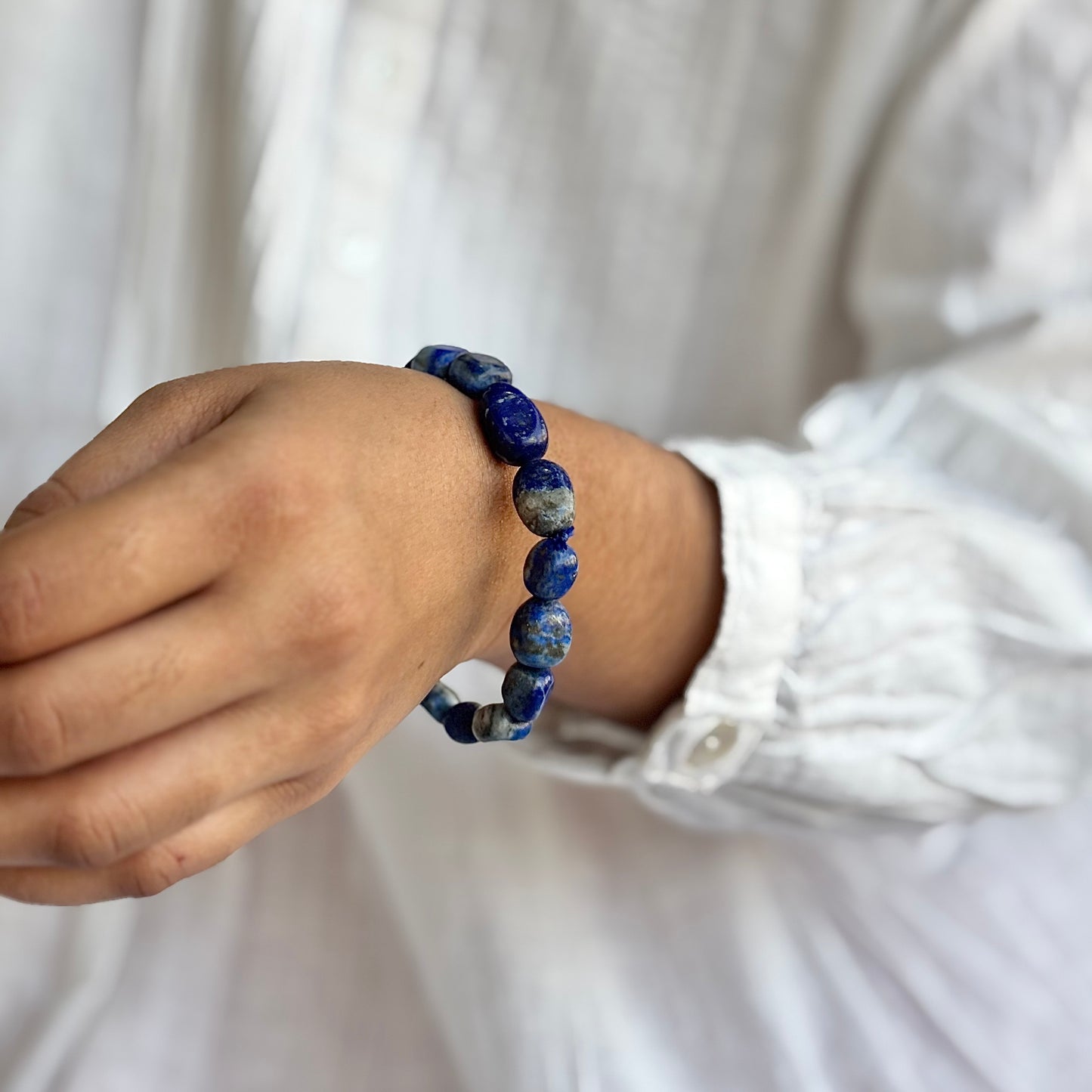 Lapis Lazuli Mini Tumble Bracelet | Expression & Communication