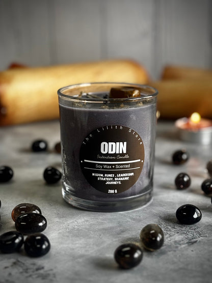 Odin Altar Candle – 200 g Soy Wax Jar Candle for Ritual & Devotion