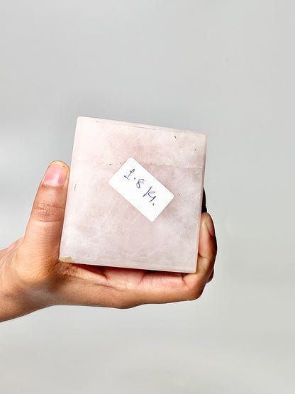 Four Facet Rose Quartz Tower – 1.8kg - Soft Elegance & Balanced Design