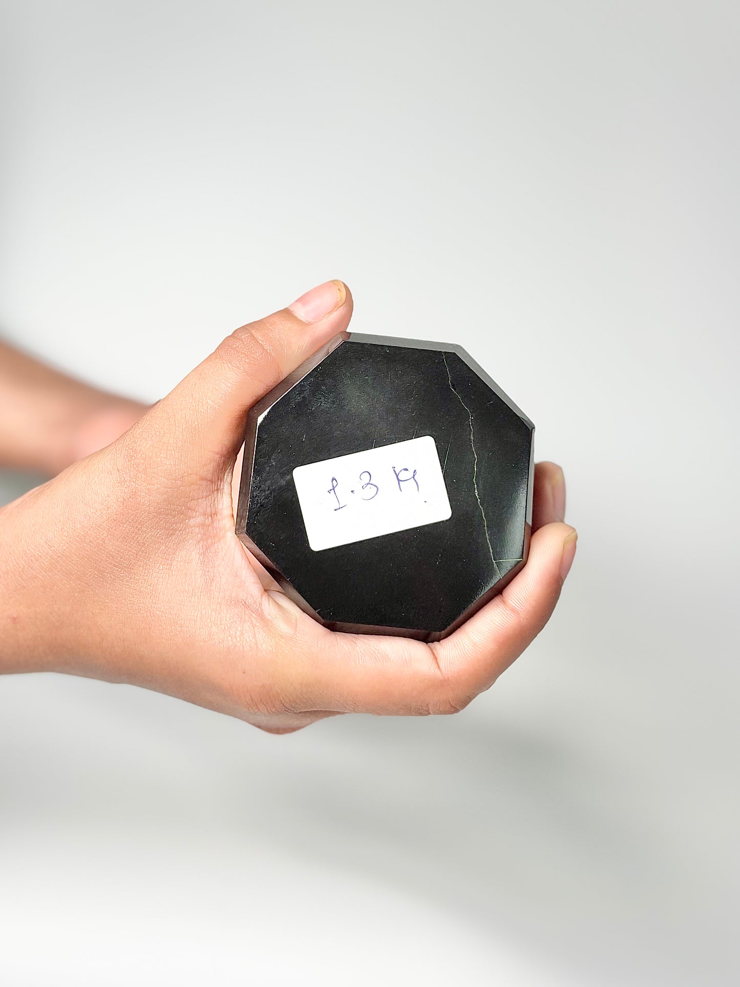 Eight Facet Black Obsidian Tower – 1.3kg - Bold Elegance & Balanced Design