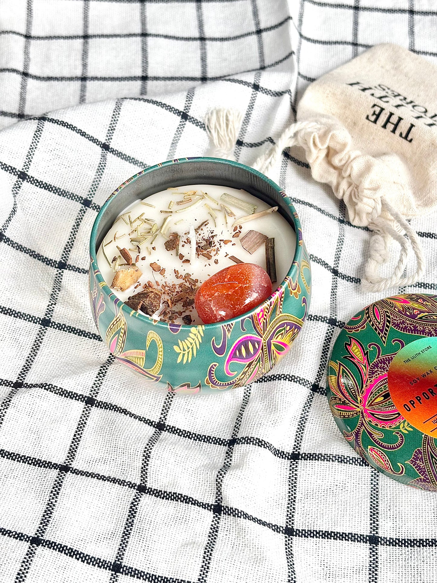 Motivation Tin Container Soy Intention Candle - 100 g