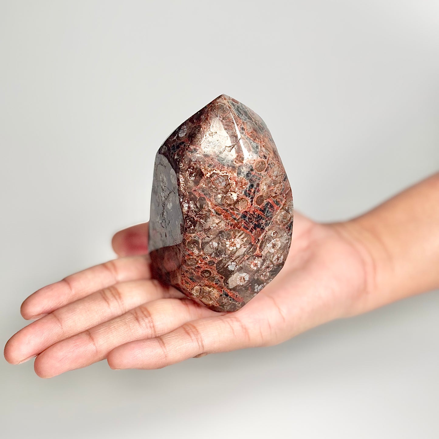 Peanut Obsidian Freeform 291g – Natural Fusion of Fire & Earth