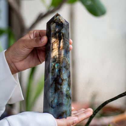 Labradorite XXL Tower - 620 Gm | Promotes Spiritual Growth