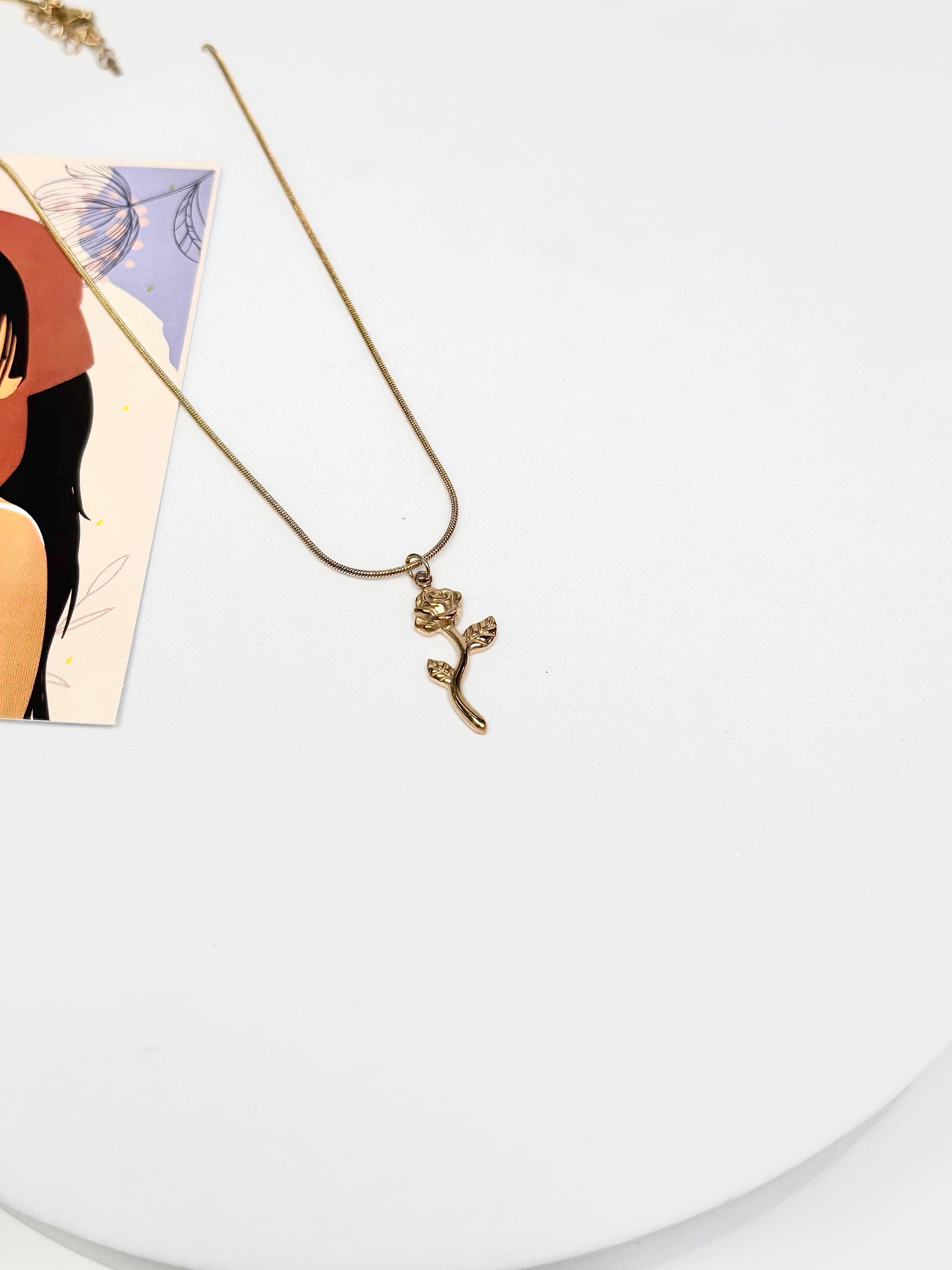 Rose Pendant Necklace