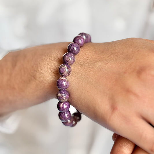 Superior Quality Stichtite Bead Bracelet - 9mm | Enhance Empathy, Promotes Inner Peace & Helps in decision-making.