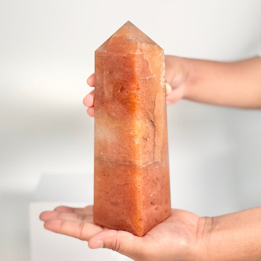 Red Aventurine Four-Facet Tower – 1248g - Boost Vitality • Spark Motivation • Manifest with Confidence