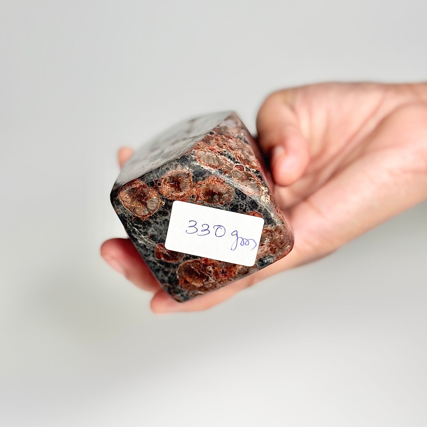 Peanut Obsidian Freeform 330g – Natural Fusion of Fire & Earth