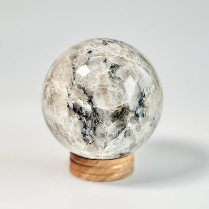 Rainbow Moonstone Sphere – Large - 1370 Gm | Cultivates Compassion & empathy