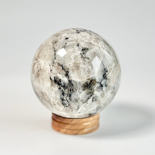 Rainbow Moonstone Sphere – Large - 1370 Gm | Cultivates Compassion & empathy