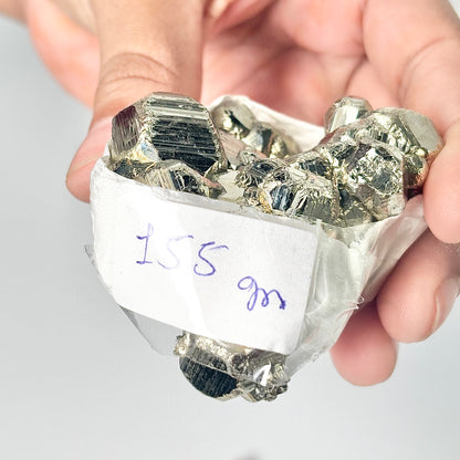 Peruvian Pyrite Cluster – 155g -Golden Brilliance & Striking Presence