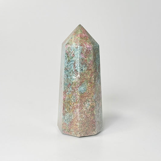Eight Facet Ruby in Kyanite Tower – 385g -Distinctive Colour & Balanced Form