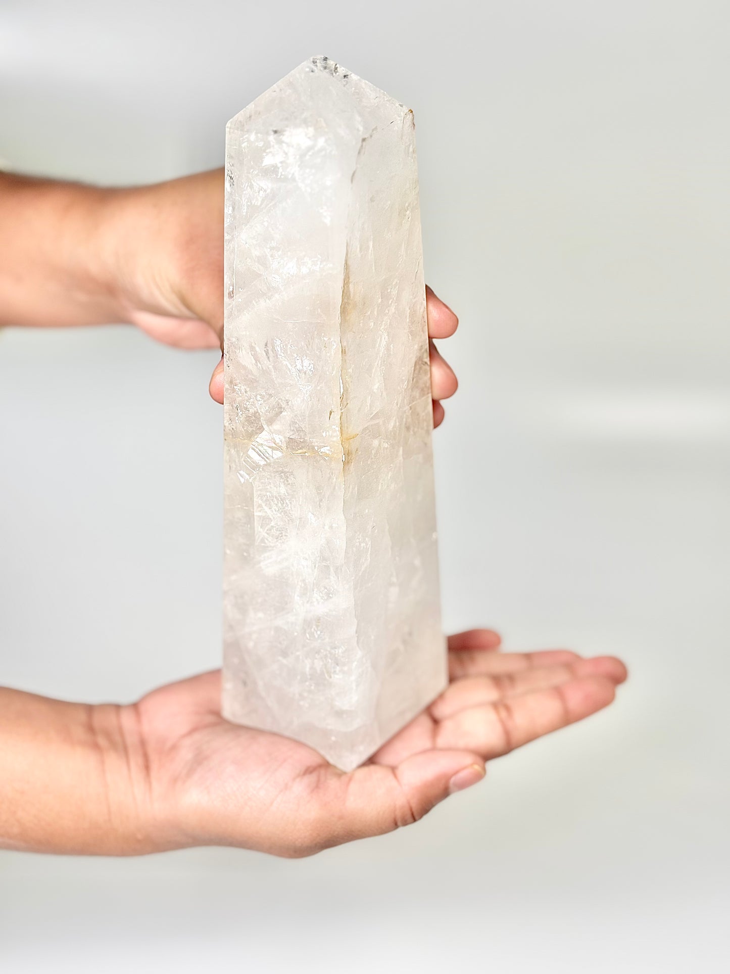 Four Facet Clear Quartz Tower – 930g - Amplify, Align & Awaken