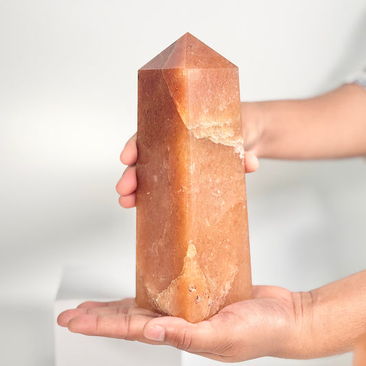 Red Aventurine Four-Facet Tower – 1229g - Boost Vitality • Spark Motivation • Manifest with Confidence