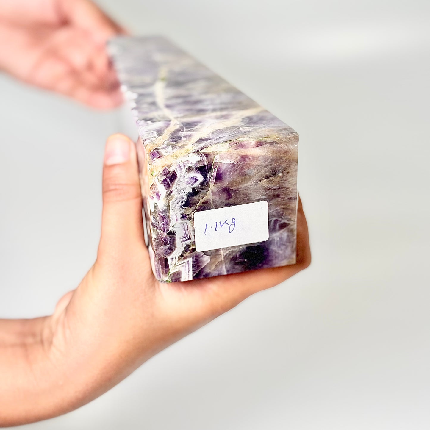 Four Facet Chevron Amethyst Tower – 1.1kg - Amplified Intuition & Focused Healing