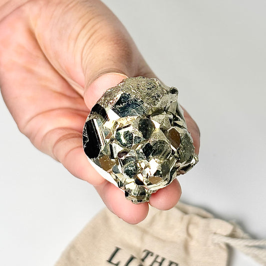 Peruvian Pyrite Cluster – 138g -Golden Brilliance & Striking Presence