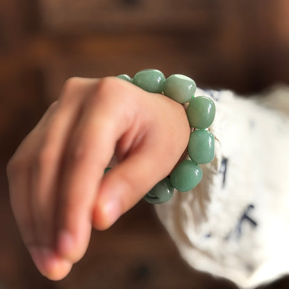 Green Aventurine Tumble Bracelet | Stone of Abundance & Prosperity