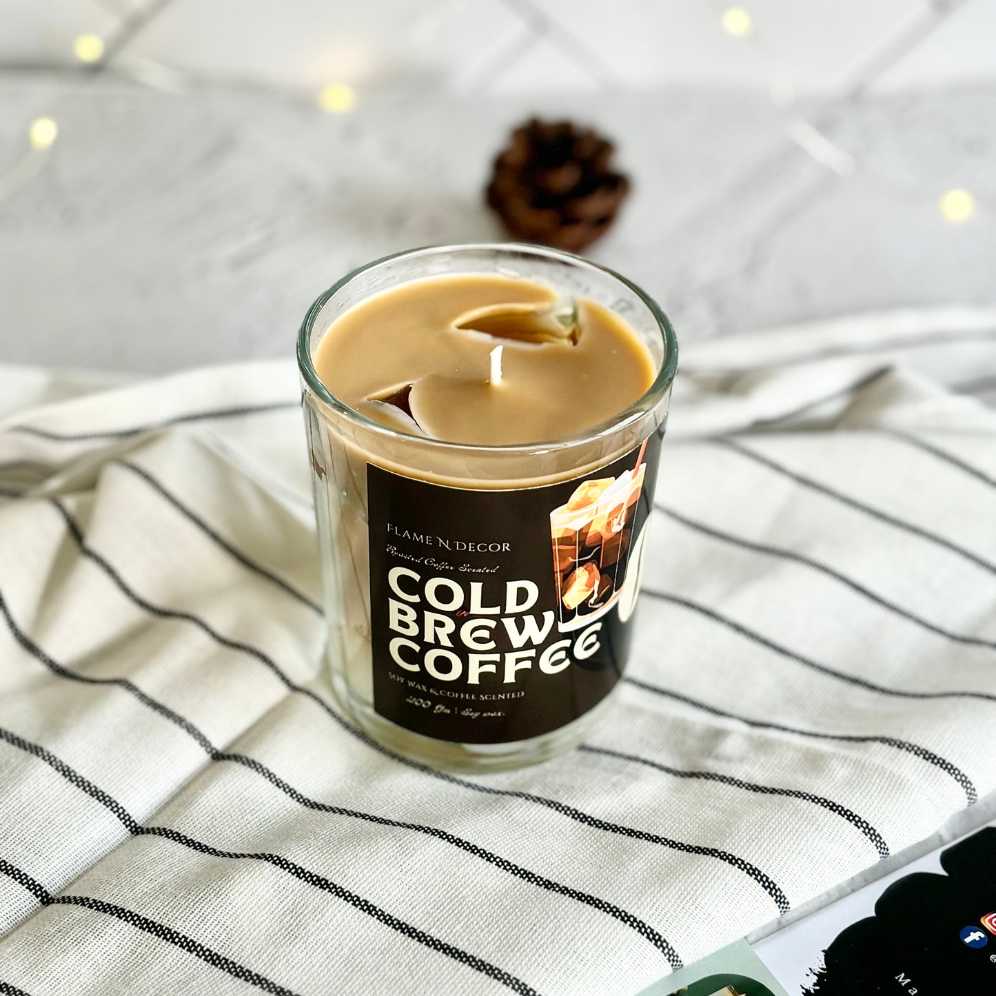 Cold Coffee Iced Coffee Soy & Gel wax Scented Candle