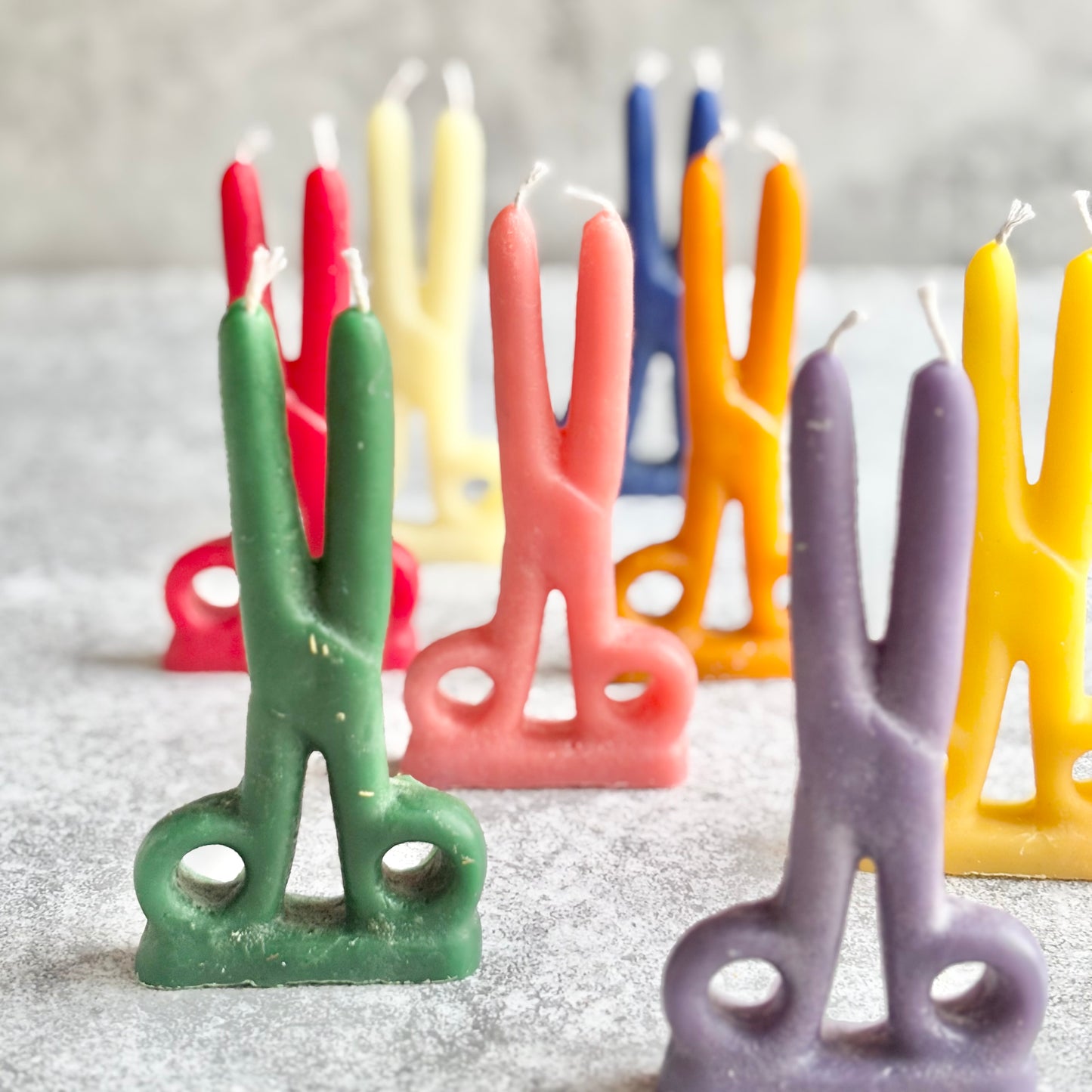 Scissor Beeswax Candle - Colour Option Available