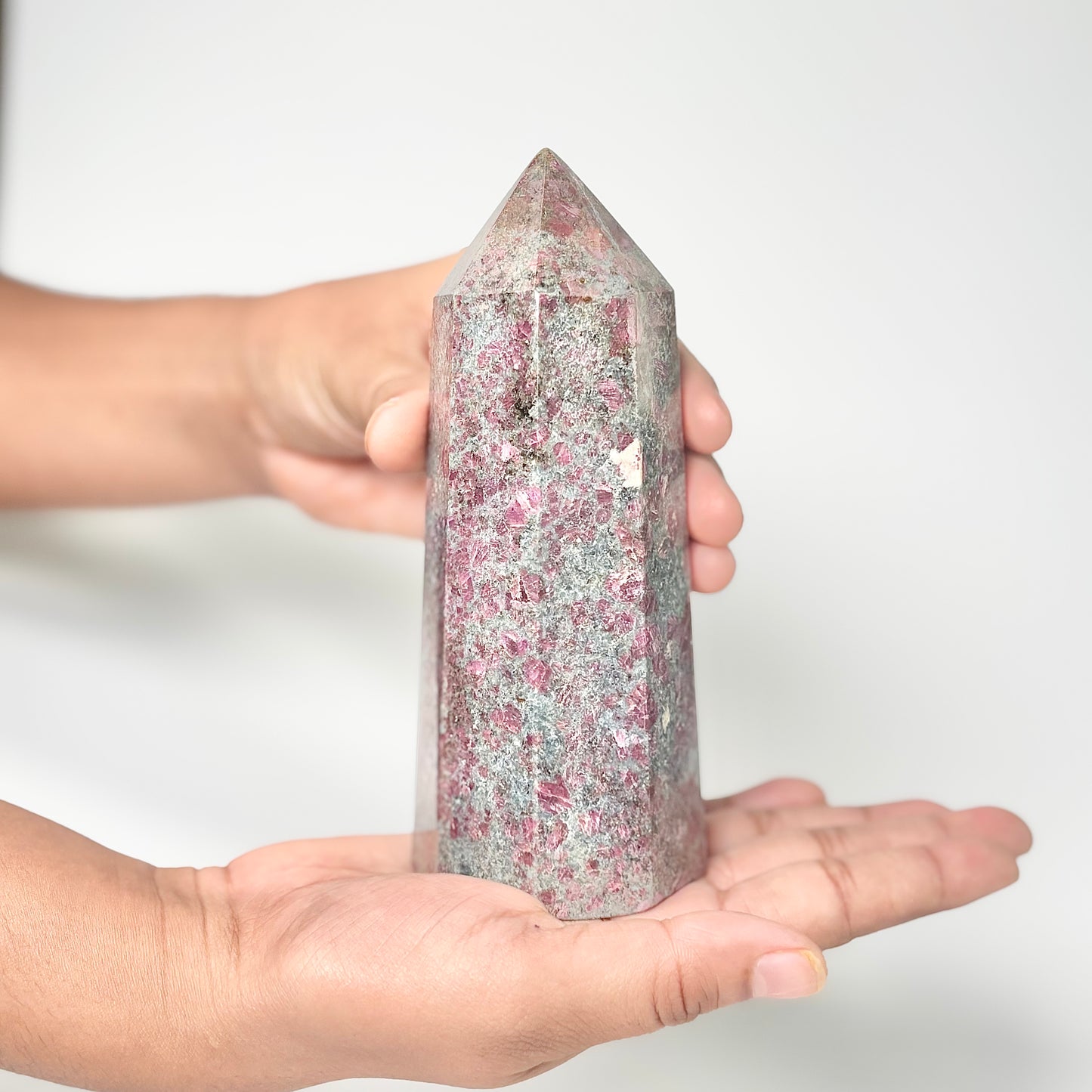 Eight Facet Ruby in Kyanite Tower – 760g -Distinctive Colour & Balanced Form
