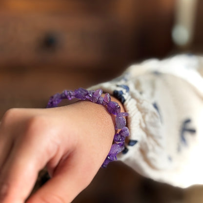 Amethyst Chips Bracelet