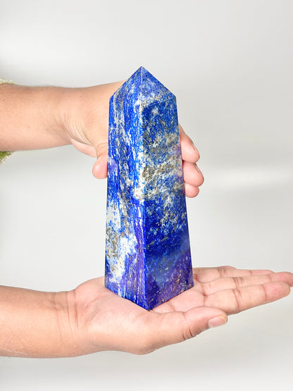 Four Facet Lapis Lazuli Tower – 650g- Truth, Wisdom & Inner Power