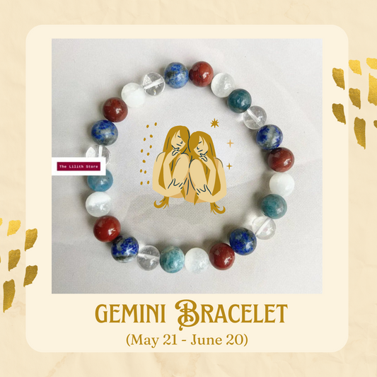 Gemini Zodiac Bead Bracelet