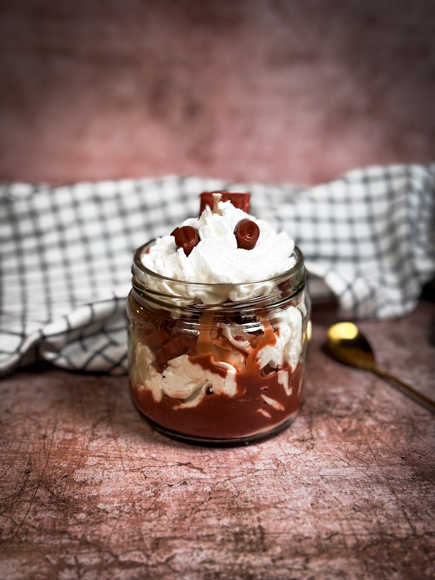 Choco Coffee Cheesecake Dessert Candle - 220g
