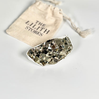 Peruvian Pyrite Cluster – 199g -Golden Brilliance & Striking Presence