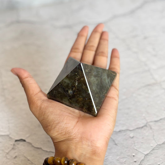 Labradorite Pyramid – Transformation & Intuition