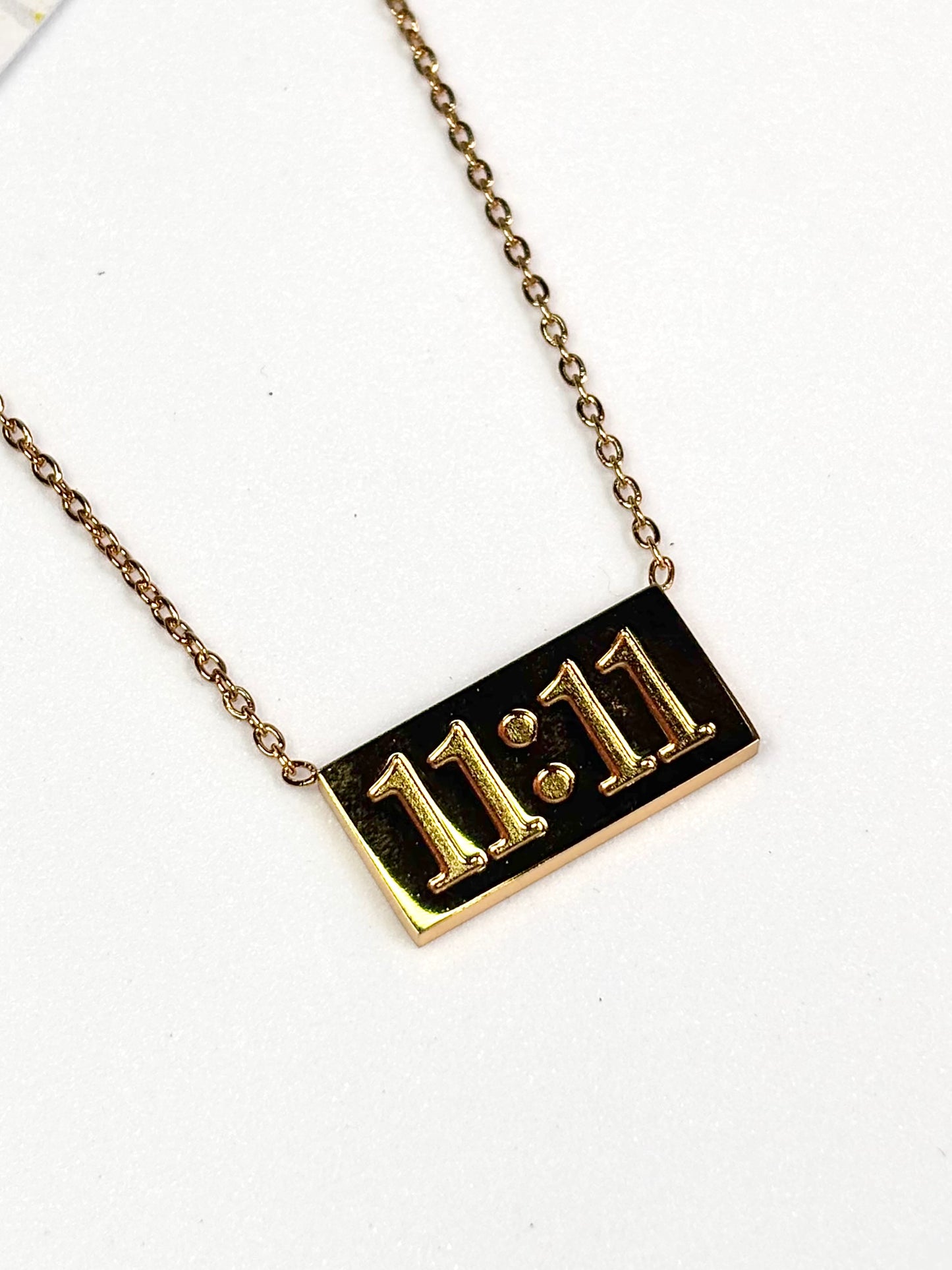 11:11 Pendant Necklace | Gold-Plated Stainless Steel | The Lilith Store