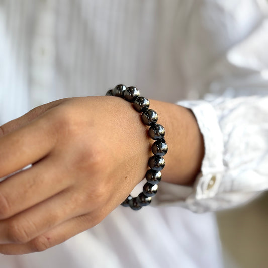 Hematite Bead Bracelet - 10mm | Protection & Grounding